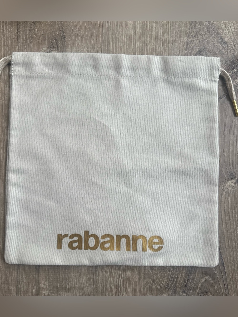 Paco Rabanne Drawstring Dust Bag with Gold Logo